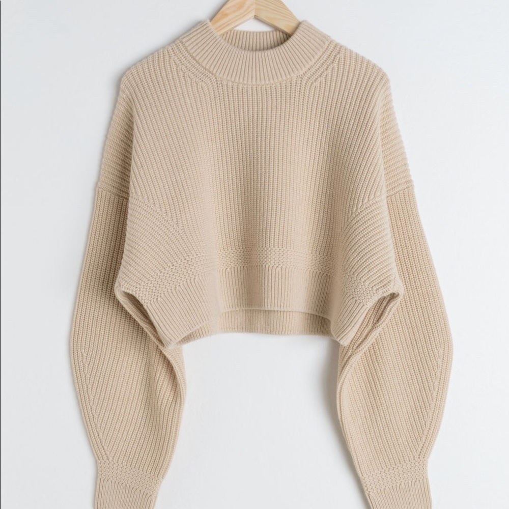& Other Stories Cropped Sweater